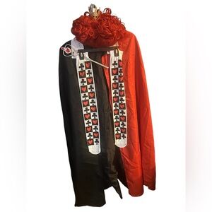 Elegant Red and Black Queen Costume